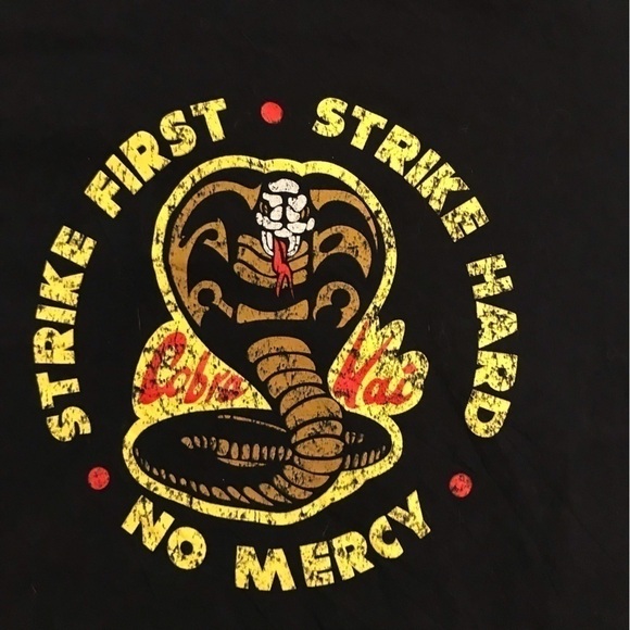 MEN’S medium Cobra Kai (Karate Kid) T-shirt, size medium. Unisex. - Picture 2 of 3